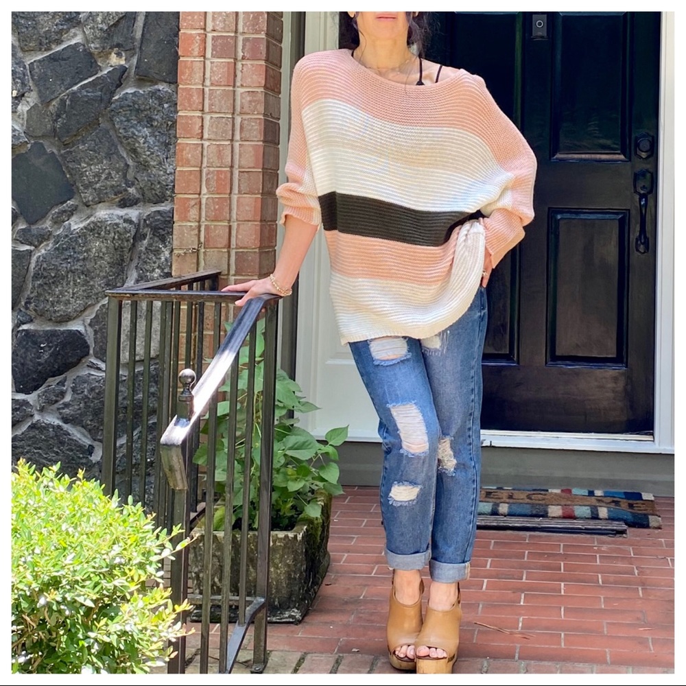 SPRING COLOR BLOCK SOFT SWEATER - Picture 5 of 6
